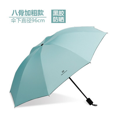 Trojnásobný zosilnený vinylový slnečník, dáždnik, dáždnik, darček, mužský slnečník, dievčatá, odolný voči UV žiareniu, vodeodolný, prenosný cestovný dáždnik