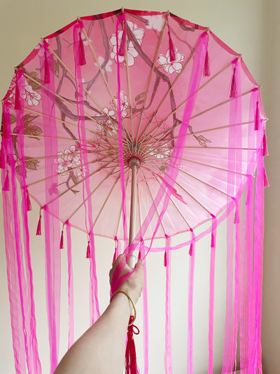 Čínsky tanec, čipkovaný dáždnik, klasický Hanfu, olejový papierový dáždnik, víla, staroveký slnečník, paraguas inverzo, El Principito