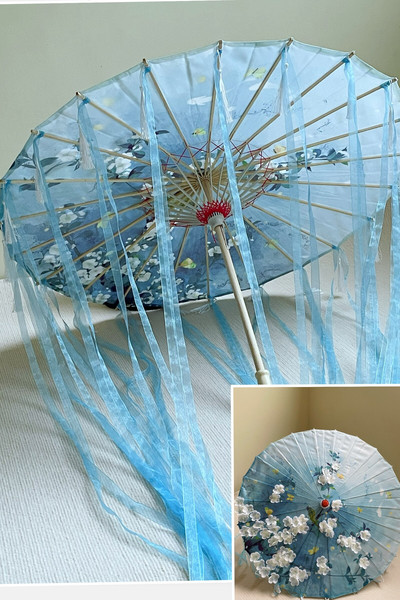 Čínsky tanec, čipkovaný dáždnik, klasický Hanfu, olejový papierový dáždnik, víla, staroveký slnečník, paraguas inverzo, El Principito