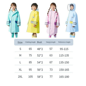 Raincoat Thickened Rain Children Poncho Rain Child Boys Windbreaker Poncho Schoolbag Girls with Raincoat Poncho