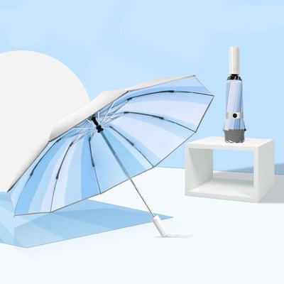 YADA 118CM INS reverzný slnečník, skladací daždivý automatický slnečník pre ženy a mužov, UV a vetruodolný vonkajší slnečník YD200015