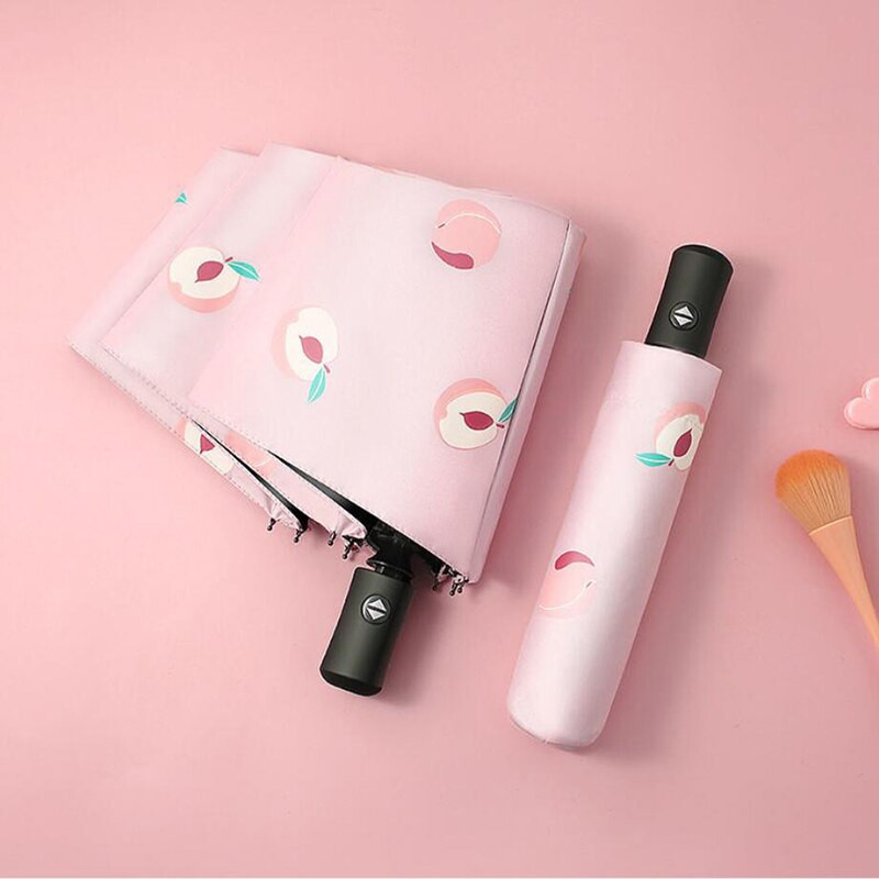 Automatický dáždnik s UV ochranou, slnečník pre ženy, daždivý a slnečný slnečník, skladací dáždnik pre dievčatá, anti-UV ochrana, módny dámsky slnečník