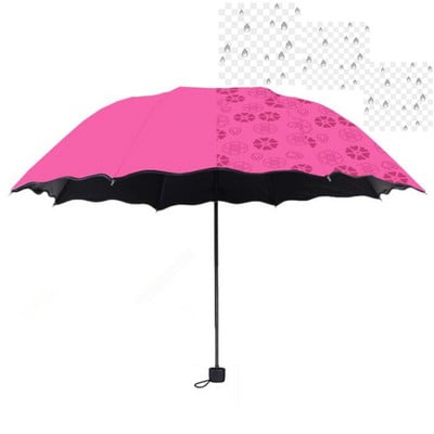 dugin kišobran za djecu, dječji dječji kišobran koji mijenja boju, otvoreni sklopivi kišobran s 8 rebara, vodootporan, otporan na vjetar, kišobran za djecu