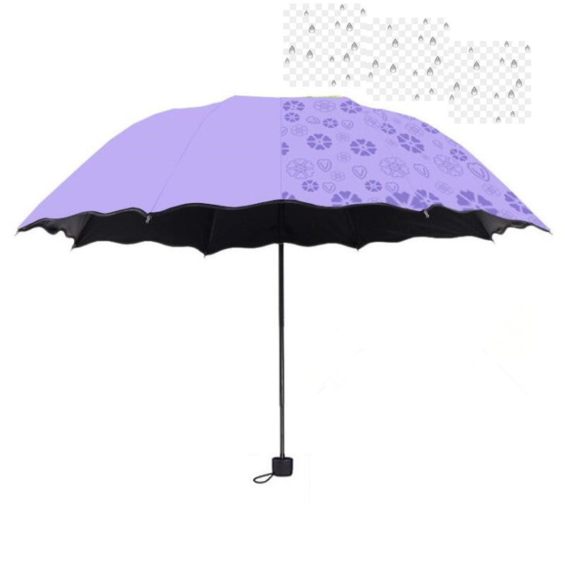 dugin kišobran za djecu, dječji dječji kišobran koji mijenja boju, otvoreni sklopivi kišobran s 8 rebara, vodootporan, otporan na vjetar, kišobran za djecu