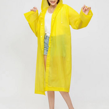Висококачествен дъждобран за възрастни Удебелен водоустойчив EVA дъждобран Прозрачен прозрачен пътен водоустойчив дъждобран Костюм Дъждобран