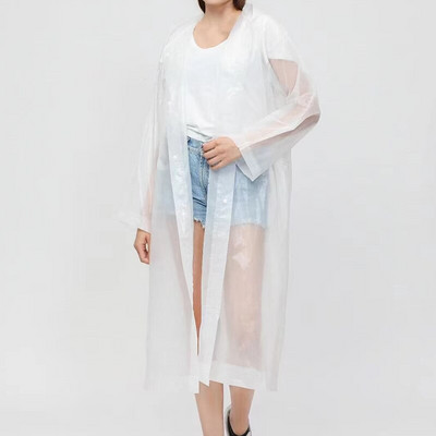 Kiváló minőségű felnőtt esőkabát vastagított vízálló EVA esőkabát átlátszó utazási vízálló esőkabát öltöny esőkabát