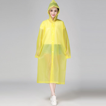 Палто Дъждобран Дамски EVA моден водоустойчив костюм Дъждобран Удебелен прозрачен къмпинг Дамски водоустойчив прозрачен