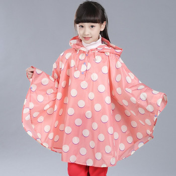Дъждобран за висок дъждобран Детски удобни стрехи Дишащи за водоустойчив дизайн Шапка Дъждобрани Качествени ветроустойчиви момичета Пончо