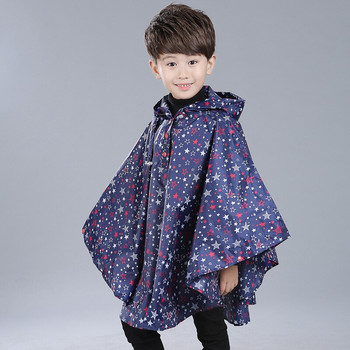 Дъждобран за висок дъждобран Детски удобни стрехи Дишащи за водоустойчив дизайн Шапка Дъждобрани Качествени ветроустойчиви момичета Пончо
