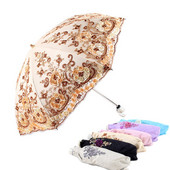 2020 ново пристигане дантелен дъждовен чадър за слънце Дамски модни извити чадъри за принцеса Женски чадър Творчески подарък Чадър