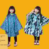 Detská polyesterová čiapka, študentské dažďové overaly, nepremokavé, vonkajšie, teplé pršiplášťové kabáty, detské výpredaj 2021, veľké pončo, roztomilé pršiplášte