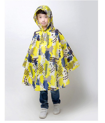 Baby Polyester Hat Student Rain Jumpsuits Αδιάβροχο Outdoor Hot Raincoat Παιδικό παλτό 2021 Εκπτώσεις Big Poncho Cute Rainwear