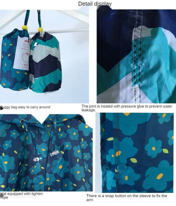 Baby Polyester Hat Student Rain Jumpsuits Αδιάβροχο Outdoor Hot Raincoat Παιδικό παλτό 2021 Εκπτώσεις Big Poncho Cute Rainwear