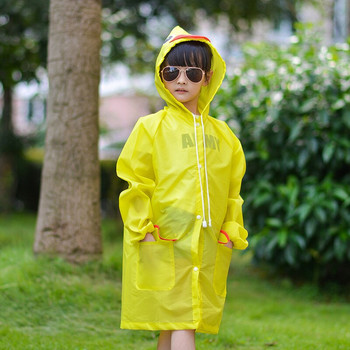Дъждобран Дъждобран Детско пончо Студентско анимационно ветроустойчиво водоустойчиво дъждобран Животински стил 1PCS Палто Детски дъжд
