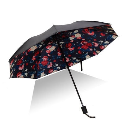 Letný modrý nebeský biely oblak, skladací daždivý dáždnik, anti-UV odolný voči dažďu, slnečník, dáždnik, dámsky