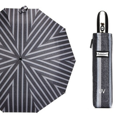 Leodauknow Kreatívny automatický dáždnik, dáždnik, UV ochrana, slnečník, vonkajší, cestovný, veľký slnečník, vetruodolný, 10K slnečník