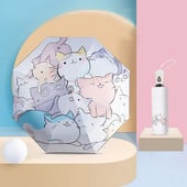 Nový roztomilý dáždnik s mačkami, automatické skladacie dáždniky, dáždnik pre ženy, módny detský dáždnik, značkový anti UV slnečník UPF50+