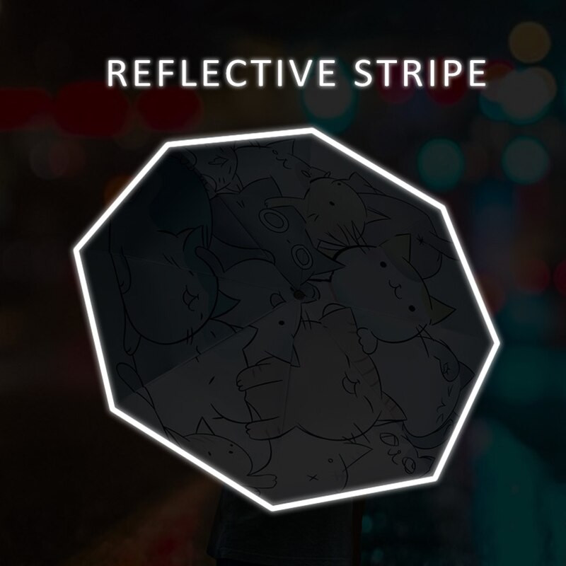 Nový roztomilý dáždnik s mačkami, automatické skladacie dáždniky, dáždnik pre ženy, módny detský dáždnik, značkový anti UV slnečník UPF50+