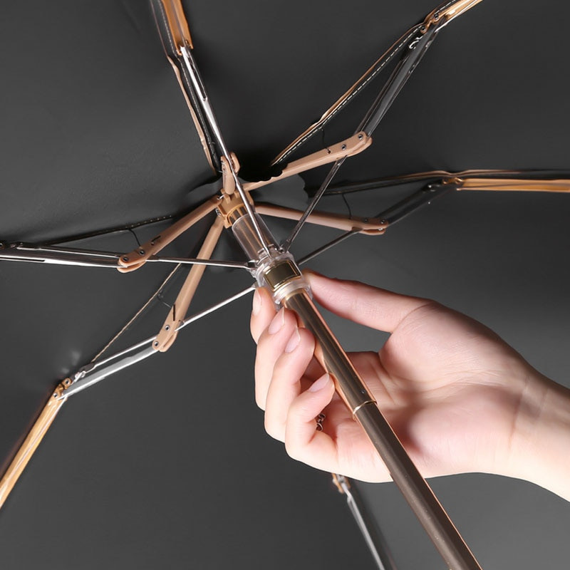 Ultraľahký mini plochý dáždnik, prenosný, šesťskladací, priehľadný dáždnik, dáždnik pre ženy, malý mužský dáždnik pre deti, slnečník s ochranou proti UV žiareniu