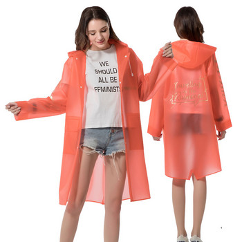 Yuding TPU Αδιάβροχο Ανδρικά/Γυναικεία Αδιάβροχο Πόντσο Μόδα Εκτύπωση Περιήγηση Ενήλικες Αδιάβροχο παλτό με κουκούλα/τσέπες