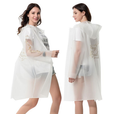 Yuding TPU pršiplášť pre mužov/ženy, pršiplášť s potlačou písmen, módny pršiplášť pre dospelých s kapucňou a vreckami