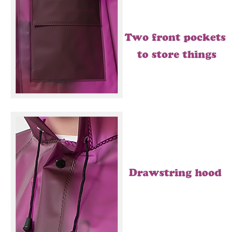 Yuding TPU pršiplášť pre mužov/ženy, pršiplášť s potlačou písmen, módny pršiplášť pre dospelých s kapucňou a vreckami