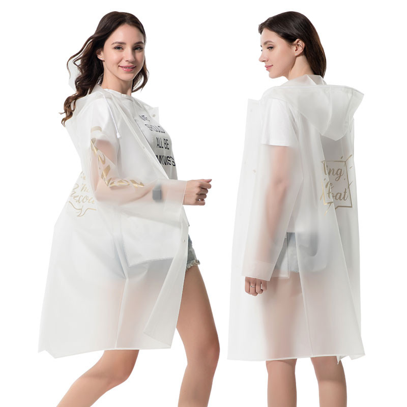 Yuding TPU pršiplášť pre mužov/ženy, pršiplášť s potlačou písmen, módny pršiplášť pre dospelých s kapucňou a vreckami