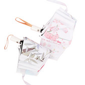 Čierny povlak na dámu, automatický dáždnik proti slnku, dáždnik, trojskladací dáždnik, krásna mačka, ženský slnečník, vianočné darčeky, Paraguas