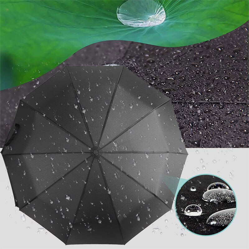 Vetruodolný automatický dáždnik, dažďový dáždnik pre ženy, odolný voči vetru, 3-násobný, pohodlná rukoväť, pánsky biznis, veľký dáždnik, vonkajší slnečník