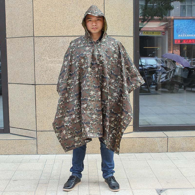 Pánsky vojenský nepriepustný maskáčový pršiplášť, nepremokavý pršiplášť, pánsky pršiplášť, dámska markíza z dažďa, motocyklový pršiplášť