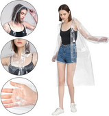 Krištáľové opakovane použiteľné pršiplášte s kapucňou pre dospelých, priehľadné pršiplášte pre ženy a mužov, pršiplášte