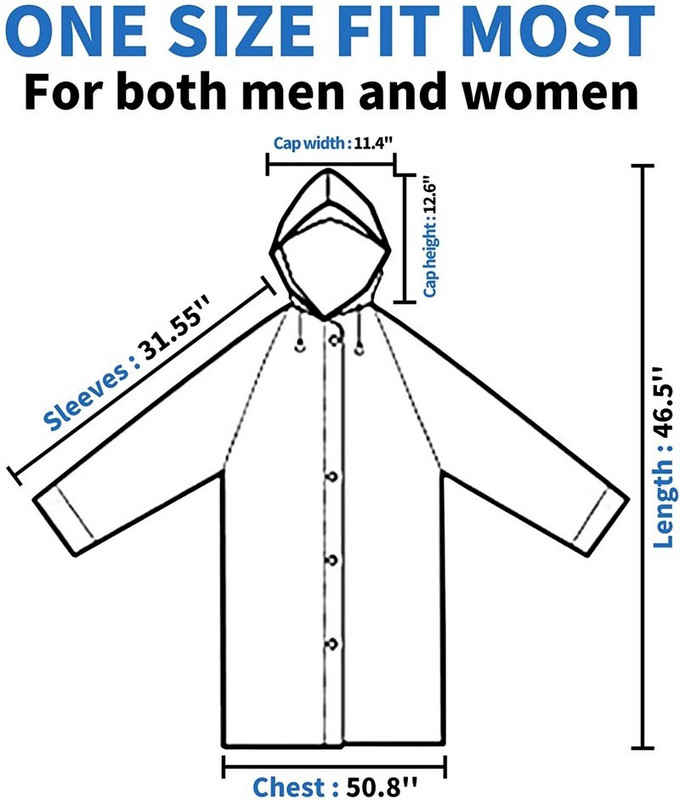 Krištáľové opakovane použiteľné pršiplášte s kapucňou pre dospelých, priehľadné pršiplášte pre ženy a mužov, pršiplášte