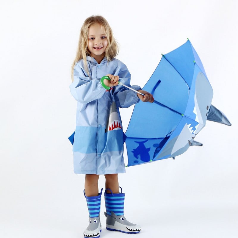 Detský kreslený slnečník, vtipný detský slnečník na ochranu pred slnkom, dažďom, UV žiarením, 3D kreslený rozkladací vonkajší slnečník