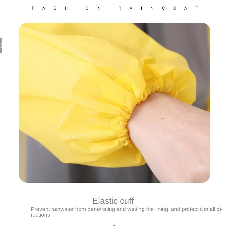 Дълъг дъждобран за открито Едно парче зашит модел Водоустойчив универсален мъжки и дамски дъждобран с качулка за многократна употреба за пътуване на открито