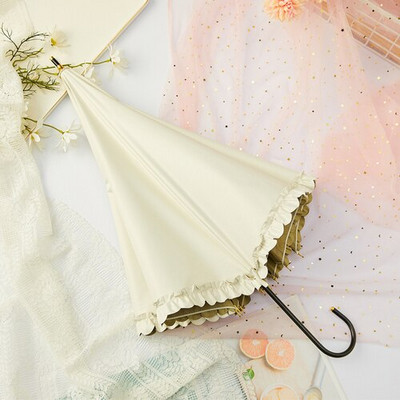 Dámsky slnečník Uv Kawaii Rain and Sun, manuálny, skladací, pre kočík, svadobnú záhradu, japonský, obrátený, roztomilý, Sombrilla, pršiplášť