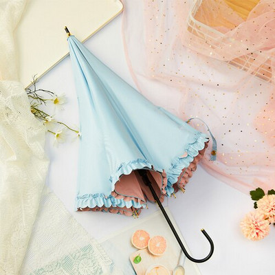 Dámsky slnečník Uv Kawaii Rain and Sun, manuálny, skladací, pre kočík, svadobnú záhradu, japonský, obrátený, roztomilý, Sombrilla, pršiplášť