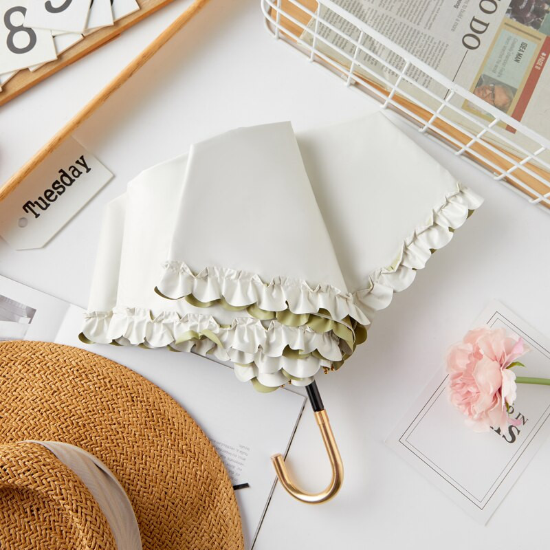 Dámsky slnečník Uv Kawaii Rain and Sun, manuálny, skladací, pre kočík, svadobnú záhradu, japonský, obrátený, roztomilý, Sombrilla, pršiplášť