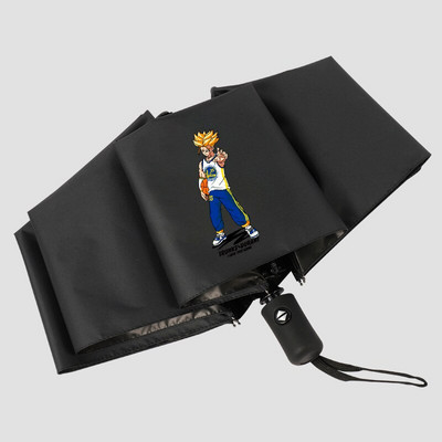 Roztomilý dáždnik s hlavou medveďa, plne automatický skladací, silný, 8-kostný, opaľovací krém, dáždnik, slnko a dážď, dvojaký darček k narodeninám