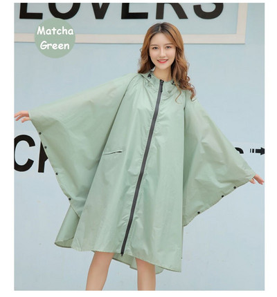 Módna dámska pláštenka s kapucňou Big Cap, nepremokavá, dlhá, nepriepustná, pláštenka s dažďom, na turistiku, lezenie a cyklistiku