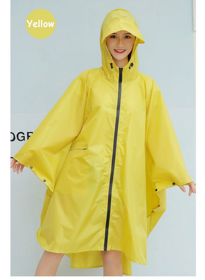 Módna dámska pláštenka s kapucňou Big Cap, nepremokavá, dlhá, nepriepustná, pláštenka s dažďom, na turistiku, lezenie a cyklistiku
