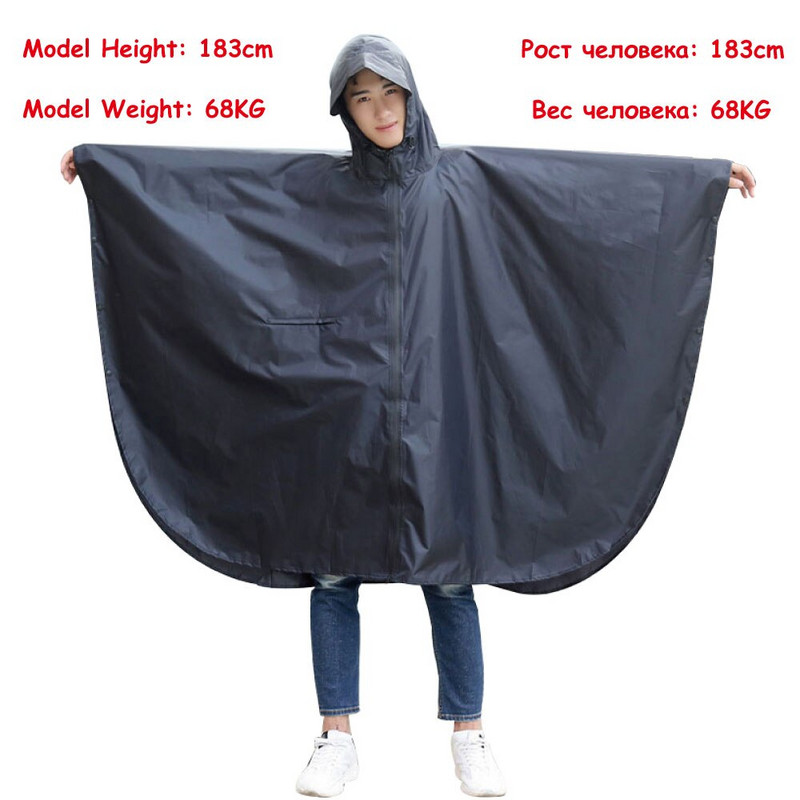 Módna dámska pláštenka s kapucňou Big Cap, nepremokavá, dlhá, nepriepustná, pláštenka s dažďom, na turistiku, lezenie a cyklistiku