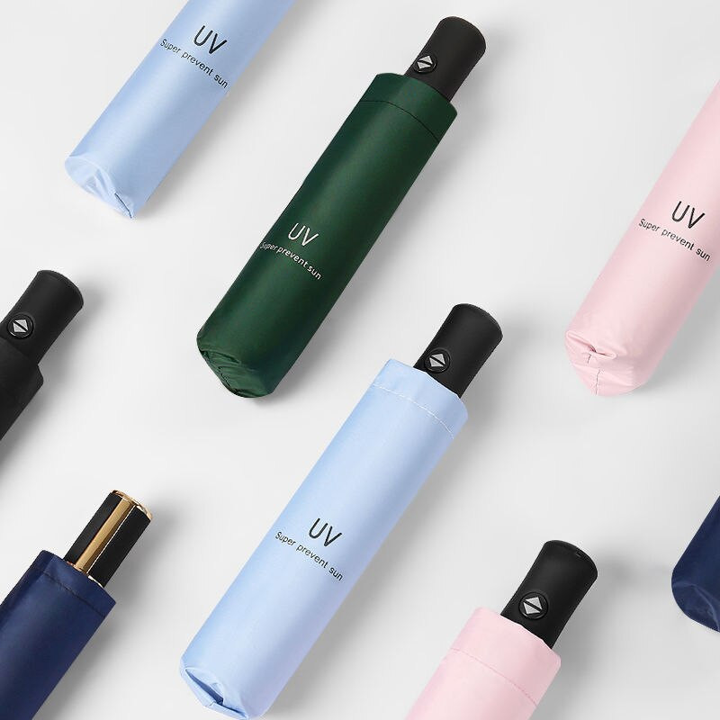 Umbrelă de ploaie complet automată Umbrelă de soare pentru femei și bărbați Protecție solară Protecție UV Umbrelă de soare pliabilă cu utilizare dublă