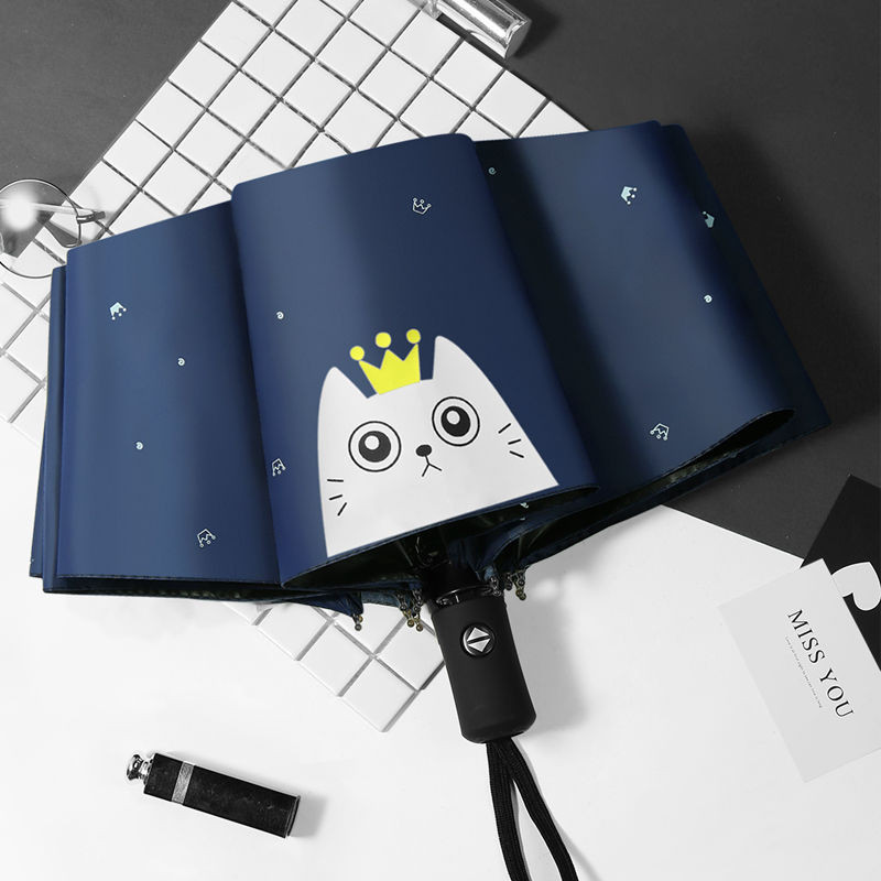 Umbrelă de ploaie complet automată Umbrelă de soare pentru femei și bărbați Protecție solară Protecție UV Umbrelă de soare pliabilă cu utilizare dublă