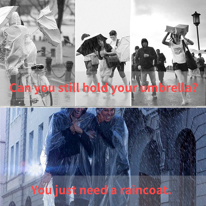 Unisex Γυναικείες ανδρικές αδιάβροχο παλτό αδιάβροχο για ενήλικες εξωτερικού χώρου RainWear Αδιάβροχο αδιάβροχο φορητό διαφανές υφασμάτινο κοστούμι βροχής για ποδηλασία