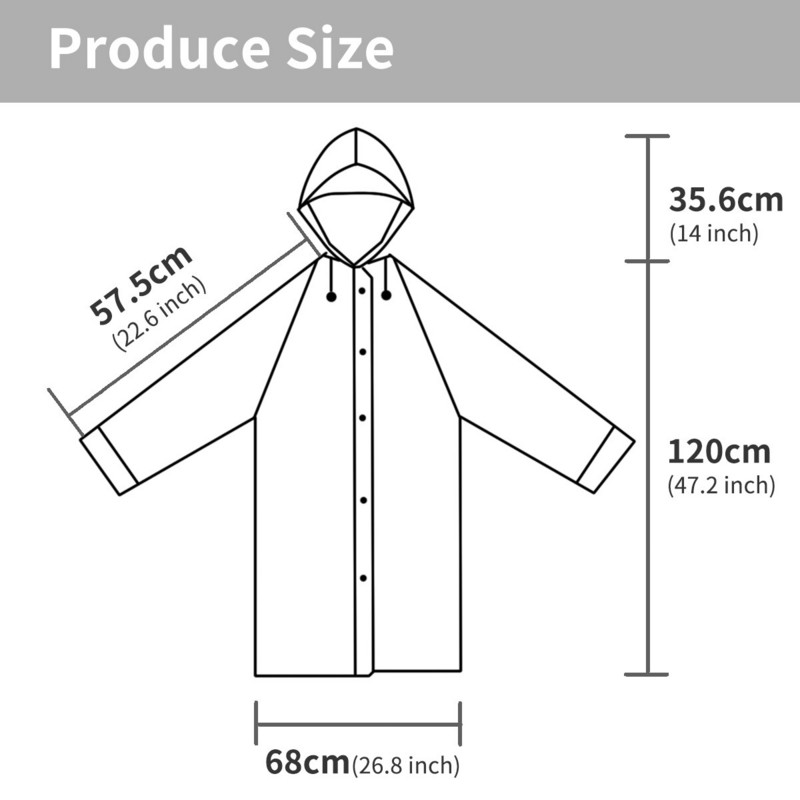 Unisex Γυναικείες ανδρικές αδιάβροχο παλτό αδιάβροχο για ενήλικες εξωτερικού χώρου RainWear Αδιάβροχο αδιάβροχο φορητό διαφανές υφασμάτινο κοστούμι βροχής για ποδηλασία