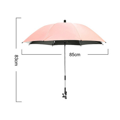 Fleksibilna podesiva dječja kolica Držač za kišobran Nosač pribora Višestruko korištena invalidska kolica Suncobran Polica Konektor za bicikl