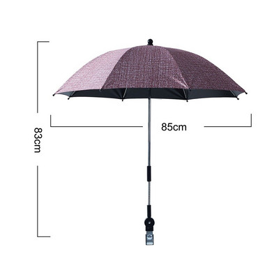 Fleksibilna podesiva dječja kolica Držač za kišobran Nosač pribora Višestruko korištena invalidska kolica Suncobran Polica Konektor za bicikl