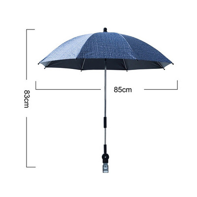 Fleksibilna podesiva dječja kolica Držač za kišobran Nosač pribora Višestruko korištena invalidska kolica Suncobran Polica Konektor za bicikl