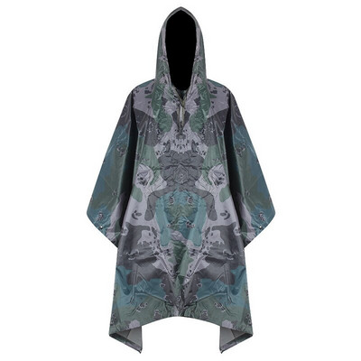 Pánsky a dámsky maskovací pršiplášť v štýle plášťa na turistiku a horolezectvo, trojitý multifunkčný plášť pre dospelých