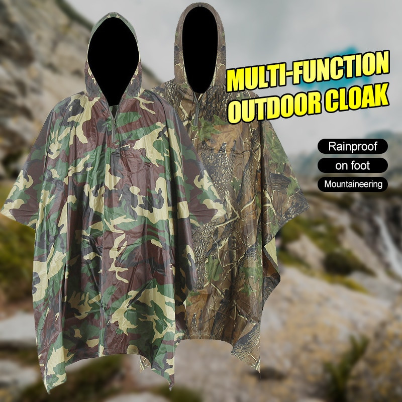 Pánsky a dámsky maskovací pršiplášť v štýle plášťa na turistiku a horolezectvo, trojitý multifunkčný plášť pre dospelých